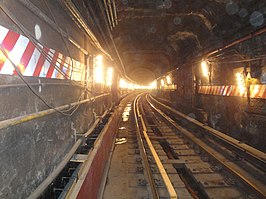 Metrolijn in de Steinway Tunnel