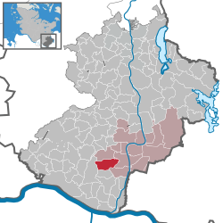 Elhelyezkedése Schleswig-Holstein térképén