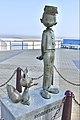 Statue de Spirou et Spip près de la plage de Middelkerke.