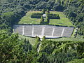 The Polish War Cemetery, seen from the abbey.