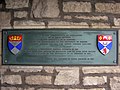 Plaque Celebrating the the University of Dundee's relationship with its sister university of Saint Andrews