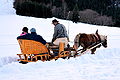 English: Sleigh ride Deutsch: Schlittenfahrt