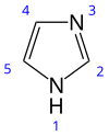 Skeletal formula with numbers