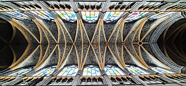 Saint Paul's Cathedral in Liège, the vault of the nave