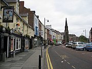 The view of Front Street from the Salutation Inn