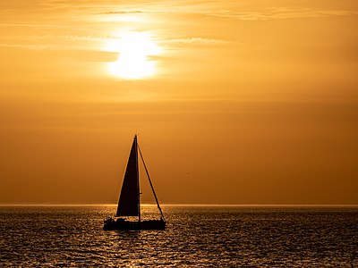 Zoutelande (NL), Strand, Blick auf die Nordsee (2022)