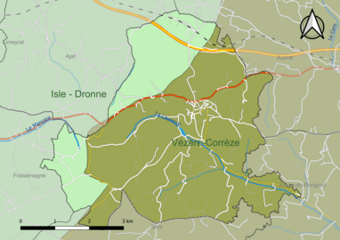 Carte en couleur présentant le(s) SAGE couvrant le territoire communal