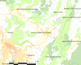 Saint-Étienne-de-Crossey - Localizazion