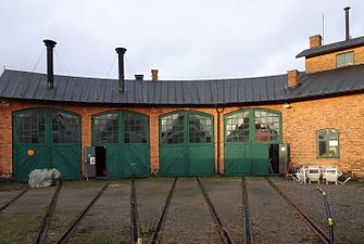 Lokstallet för Nynäshamns järnvägsmuseum, ursprungligen för Nynäsbanan