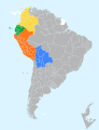 Países miembros de la Comunidad Andina.