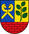 Pferdeköpfe im Wappen von Buchholz in der Nordheide