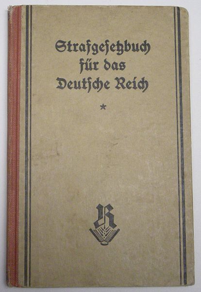 File:Die Kresse-Völkner Sammlung 19 (DR Strafgesetzbuch).JPG