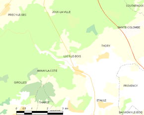 Poziția localității Lucy-le-Bois