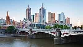 Melbourne CBD and Princes Bridge