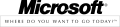 Logo "Pac-Man" da Microsoft, projetado por Scoot Baker em 1987 e usado como slogan entre 1994 a 2002'"Where do you want to go today?".[29][30]