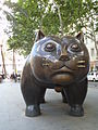 Fernando Botero Il gatto nel quartiere El Raval di Barcellona