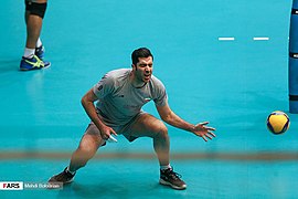 Iran men's national volleyball team in training, 30 December 2019 8.jpg