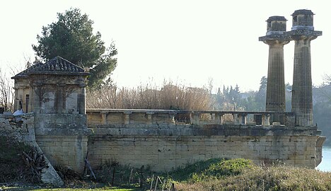 L'ancien pont suspendu.