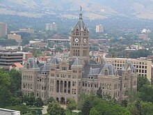 The Salt Lake City and County Building in Salt Lake City