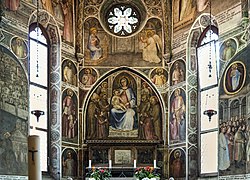 Frescos de la cappella del beato Luca Belludi en la basílica de San Antonio, obra de Giusto de' Menabuoi