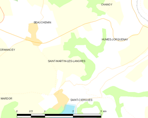 Poziția localității Saint-Martin-lès-Langres