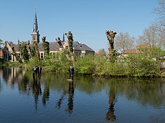 Church: the Sint-Franciskuskerk from Waardsedijk