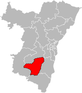 Situation of the canton of Obernai in the department of Bas-Rhin