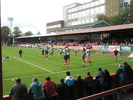 Warming-up op Recreation Ground