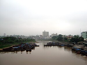 Sông Ka Long, đoạn chảy qua thành phố Móng Cái