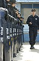 South Korean police with shields