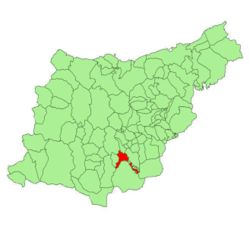 Lazkao's location in Gipuzkoa.