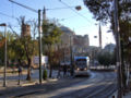 Tramvay aracı Sultanahmet Meydanı'ndan geçerken