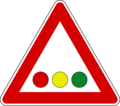 Traffic signals ahead (horizontal)