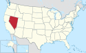 Location map of Nevada.