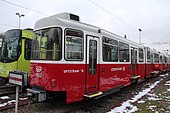 Ein c6-Beiwagen auf dem Betriebshof in Nieuwegein