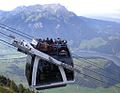 Die von Gangloff hergestellte Cabrio-Seilbahn auf das Stanserhorn