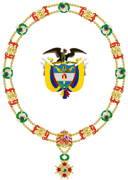 File:Coat of Arms of Virgilio Barco Vargas (Order of Isabella the Catholic).svg