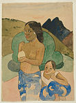 Two Tahitian Women in a Landscape, circa 1892, Art Institute of Chicago