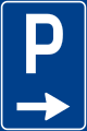 Segnale di parcheggio (sulla cuspide)