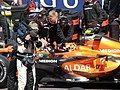 Christijan Albers in de pits in 2007.