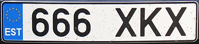 Thumbnail for File:Estonia license plate.jpg