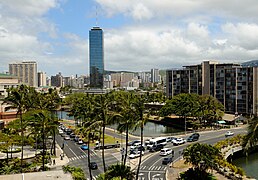 Heading into Waikiki from McCully Street in Honolulu, Hawaii.jpg