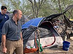 Thumbnail for File:Jimmy Panetta visiting migrant camp in Matamoros, Mexico.jpg