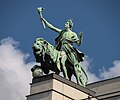 Statue of Lucifer by Antonín Popp, retained from the 1900 head office building