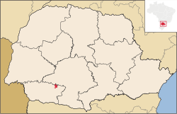 Municipal location within the State of Paraná