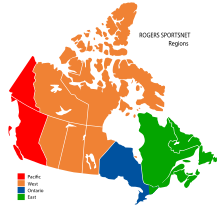 Rogers-Sportsnet-Regionen