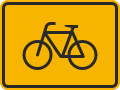 Bypass for bicycles sign (Slovakia)