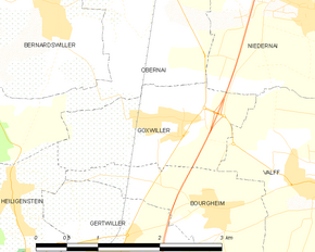 Poziția localității Goxwiller
