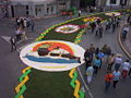 Alfombras florais nas festas patronais