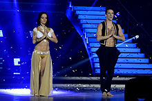 Alizée & Grégoire Lyonnet performing Bollywood in Lyon for Danse ave les stars Tour.